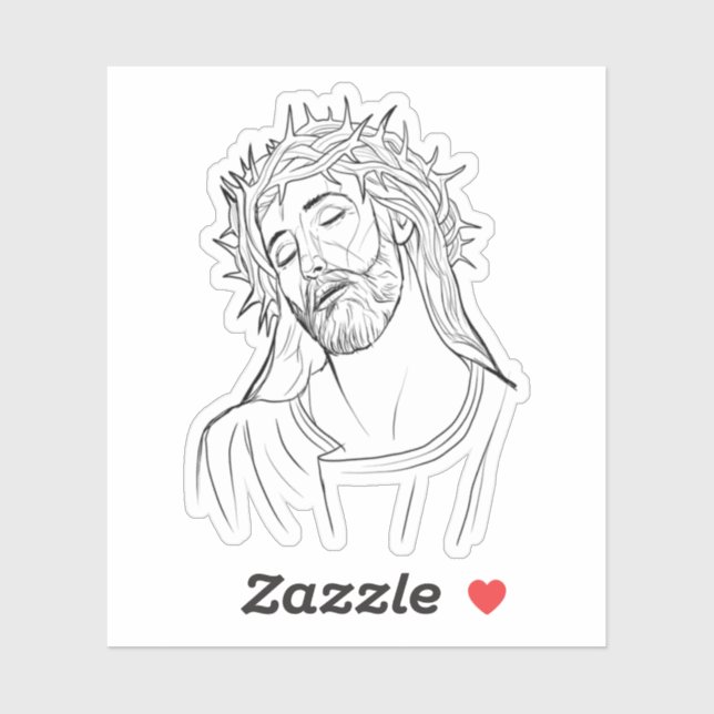 Jesus Sticker  (Blatt)