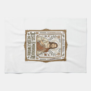 Jesus Stickerei Nadelarbeit Jesus Stickerei Nadel Geschirrtuch