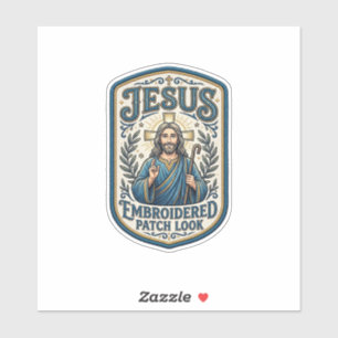 Jesus Stickpatch Blick Jesus Stickerei Patch Aufkleber