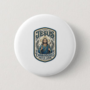 Jesus Stickpatch Look Jesus Stickpatch Button