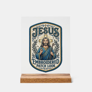 Jesus Stickpatch sieht Jesus besticktes Patch Acrylschild