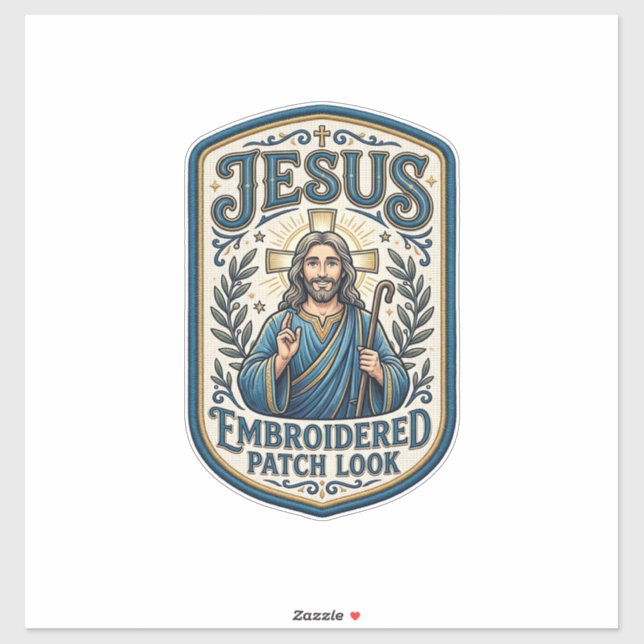 Jesus Stickpatch sieht Jesus besticktes Patch Aufkleber (Blatt)