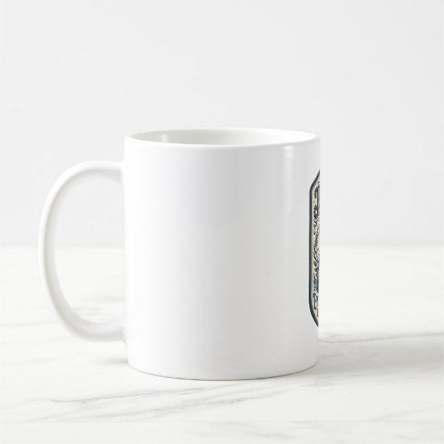 Jesus Stickpatch sieht Jesus besticktes Patch Kaffeetasse (Links)