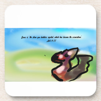 jesus stone  getränkeuntersetzer