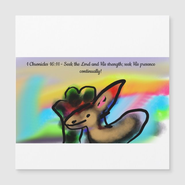 Jesus strength  magnetkarte (Vorderseite)