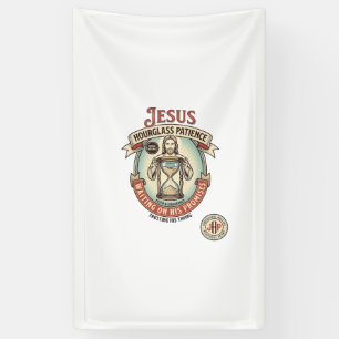 Jesus Stundenglas Geduld Jesus Stundenglas Geduld  Banner