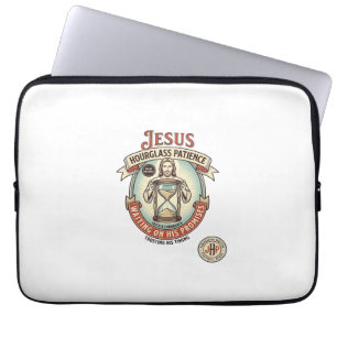 Jesus Stundenglas Geduld Jesus Stundenglas Geduld Laptopschutzhülle