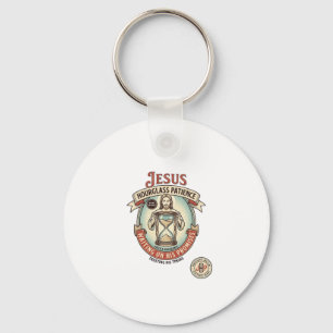 Jesus Stundenglas Geduld Jesus Stundenglas Geduld Schlüsselanhänger