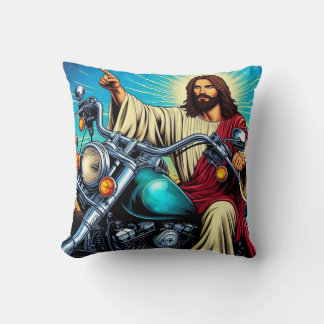 Jésus sur un coussin à vélo !