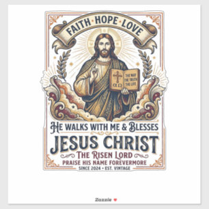 Jesus-Surf-T-Shirt Inspirierender Glaube Aufkleber