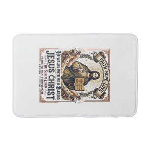 Jesus-Surf-T-Shirt Inspirierender Glaube Badematte