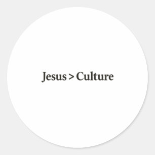 Jesus > T-Shirt Kultur - Kühner Glaube. Einfache W Runder Aufkleber