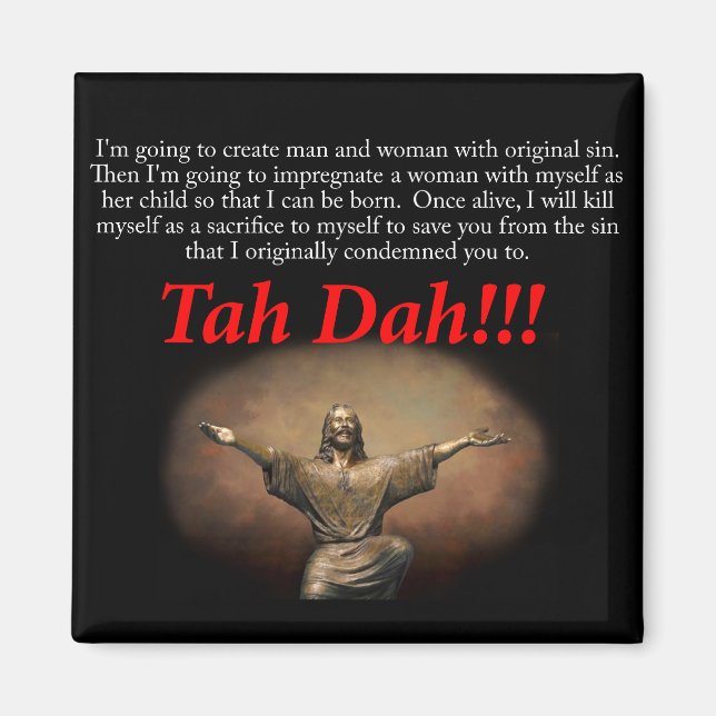 Jesus. Tah Dah!! Magnet (Vorne)