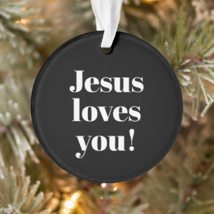 Jésus t'aime !   Style de caractères rétro-moderne