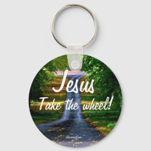 Jesus Take the Wheel Keychain Schlüsselanhänger