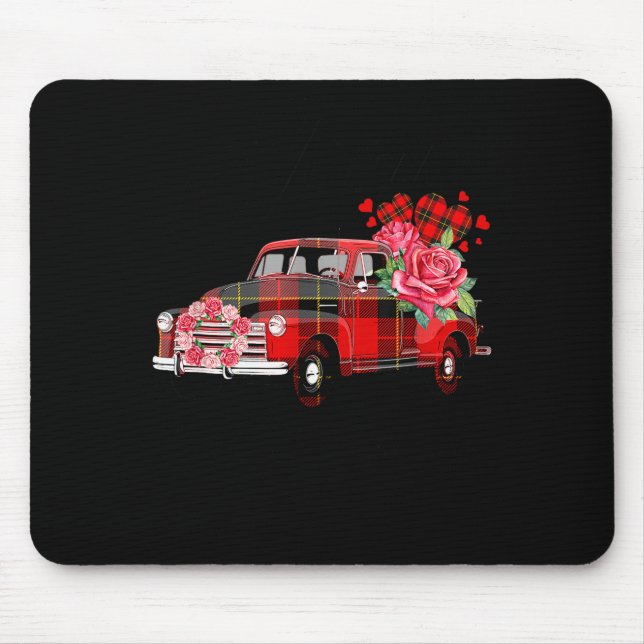Jesus Take The Wheel Red Truck Christmas God Belie Mousepad (Vorne)