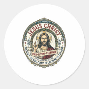 Jesus Tanz Ballerina Studio Grafik T-Shirt Christl Runder Aufkleber