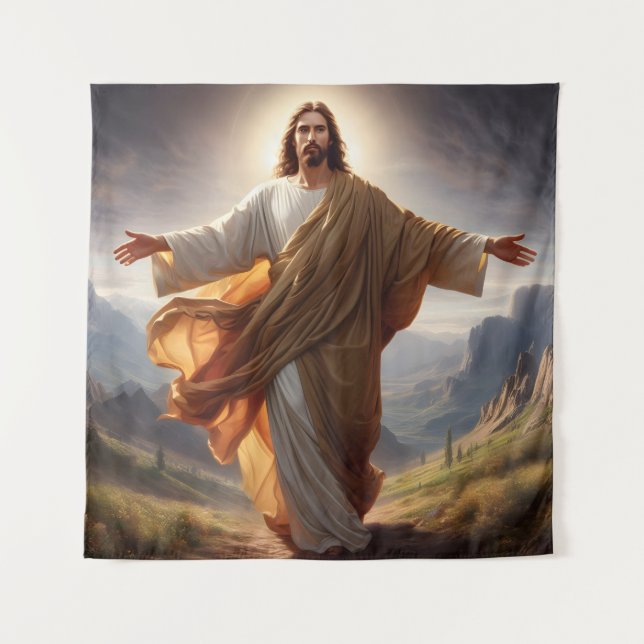 Jesus Tapestry Wandteppich (Vorderseite)