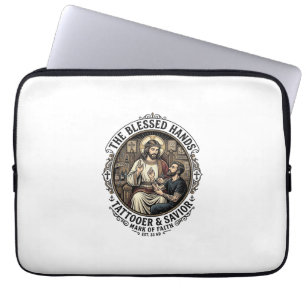 Jesus Tattoo Artist Studio T-Shirt Inspirierend F Laptopschutzhülle