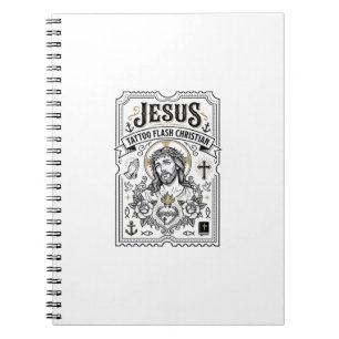 Jesus Tattoo Vorlage Christlich Jesus Tattoo Vorla Notizblock