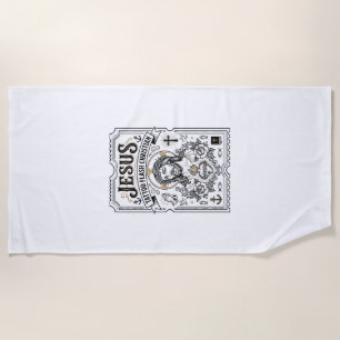 Jesus Tattoo Vorlage Christlich Jesus Tattoo Vorla Strandtuch