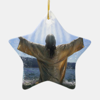 Jesus-Taufe Keramikornament