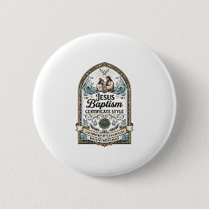 Jesus Taufurkunde Stil Jesus Taufurkunde Button