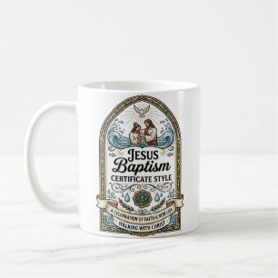 Jesus Taufurkunde Stil Jesus Taufurkunde Kaffeetasse