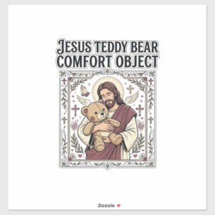 Jesus-Teddybär-Trostobjekt Jesus-Teddybär-C Aufkleber