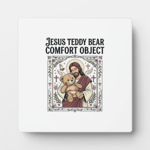 Jesus-Teddybär-Trostobjekt Jesus-Teddybär-C Fotoplatte