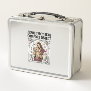 Jesus-Teddybär-Trostobjekt Jesus-Teddybär-C Metall Brotdose