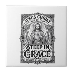 Jesus Teeliebhaber Grafik T-Shirt Christlich Fliese
