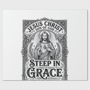 Jesus Teeliebhaber Grafik T-Shirt Christlich Geschenkpapier
