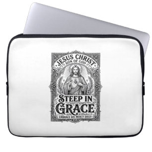 Jesus Teeliebhaber Grafik T-Shirt Christlich Laptopschutzhülle