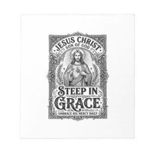 Jesus Teeliebhaber Grafik T-Shirt Christlich Notizblock