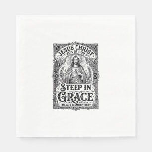 Jesus Teeliebhaber Grafik T-Shirt Christlich Serviette