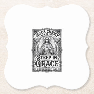 Jesus Teeliebhaber Grafik T-Shirt Christlich Untersetzer