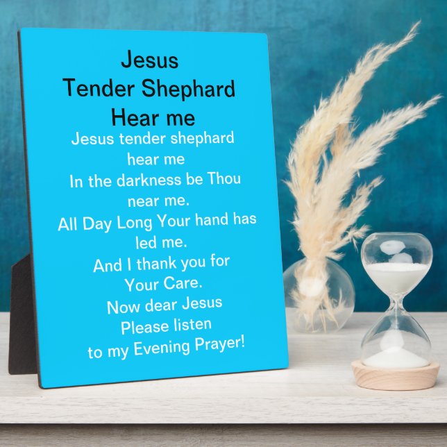 Jésus Tender Shephard M'entendre Plaque (Côté)