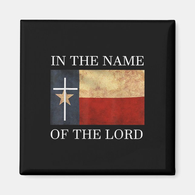 Jesus Texas Christlich  Magnet (Vorne)