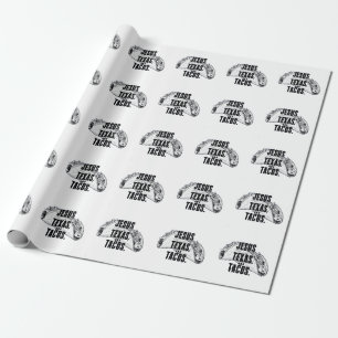 Jesus Texas und Tacos Funny Food Cinco De Mayo Geschenkpapier