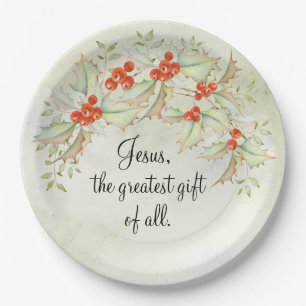 JESUS The Greatest Gift of All John 3:16 Christmas Pappteller