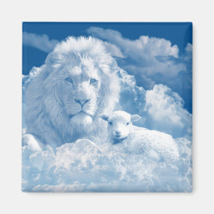 JESUS THE LAMB UND JESUS THE LION MAGNET