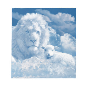 JESUS THE LAMB UND JESUS THE LION NOTIZBLOCK