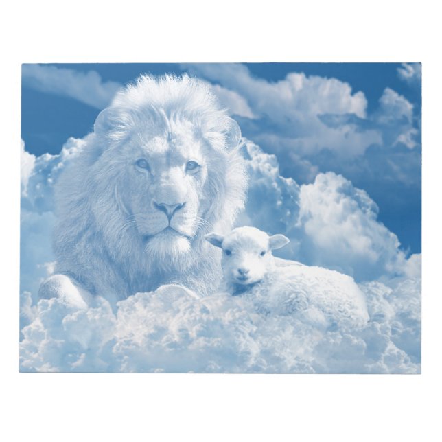 JESUS THE LAMB UND JESUS THE LION NOTIZBLOCK (Vorderseite)