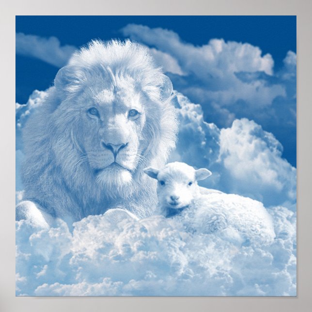 JESUS THE LAMB UND JESUS THE LION POSTER (Vorne)