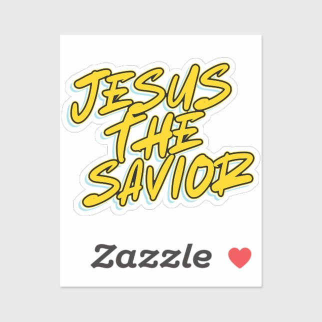 JESUS THE SAVIOR AUFKLEBER (Blatt)