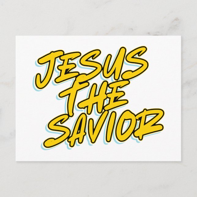 JESUS THE SAVIOR POSTKARTE (Vorderseite)