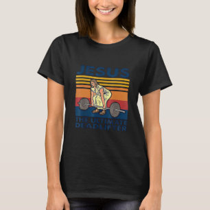 Jesus The Ultimate Deadlifter Funny Vintage Gym Ch T-Shirt