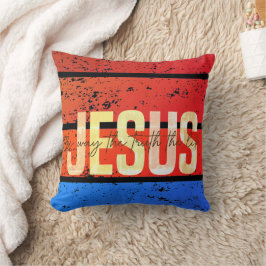 Jesus, the way the truth and the life sunset kissen
