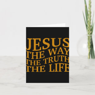 Jesus The Way-wahrheitsleben Christlicher Kleinkin Karte